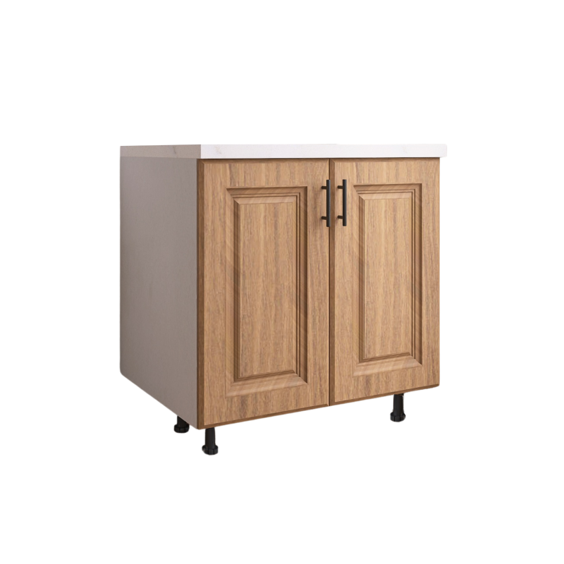 Corp Bucatarie H80 x A50 x L80 cm, Culoare  MDF Nuc , Blat Termorezistent