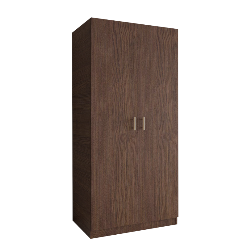 Dulap 2 usi cu bara haine, H200 x L80 x A50cm, Material Pal 18mm, Culoare Wenge