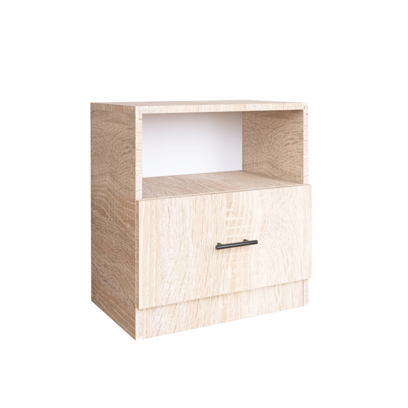 Noptiera Dana H40 cm x L40 cm x A40cm, Culoare Stejar Sonoma, Pal 18mm
